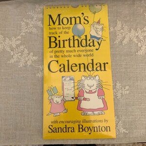 Sandra Boyton -Mom's Birthday Perpetual Calendar New in Original Packaging